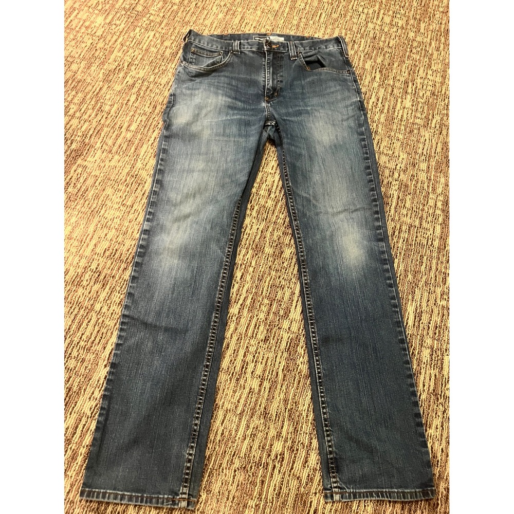 Carhartt Relaxed Fit Straight Leg Jeans Mens 33x34 Medium Wash Blue Denim